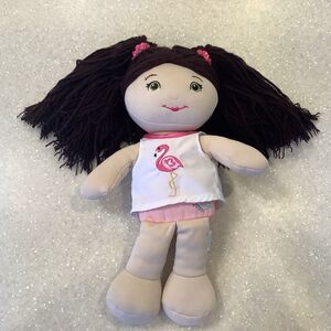 Believe In Yourself Doll Plush Cracker Barrel Stuffed Doll Pink Flamingo Top